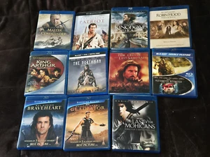 Lot of 11 Blu-Ray Movies-The Northman/Troy/Braveheart/Gladiator/The Last of the - Picture 1 of 2