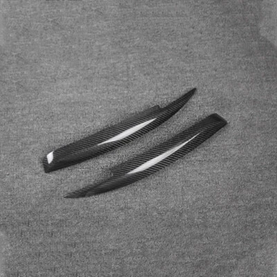 Para BMW Serie 1 Fibra de Carbono Párpados Cejas Tapas Faros Moldura Borde Cubiertas Foto 1 de 4