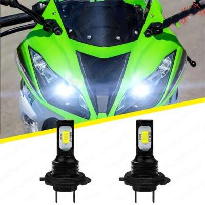Bombilla de faro LED H7 para Kawasaki Ninja ZX6R ZX636C 2003-2006 ZX636E 2013 2014 Foto 1 de 4