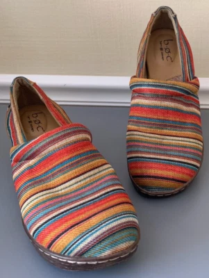 Zapatos BOC Born Concept para mujer 10M a rayas, lona, multicolor, C80826 CHH15 Foto 1 de 4