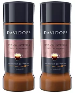 PACK 2 - DAVIDOFF CREMA INTENSA Suave y Redondeado 100gr Café Instantáneo en Vaso - Imagen 1 de 1