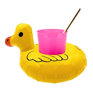 5 Aufblasbare Getränkehalter Ente Enten als Trinkhalter Cup Holder Pool Party - Bild 1 von 1