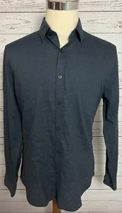 Express Long Sleeve Button Up Shirt Fitted Men's Size Medium - Picture 1 of 5