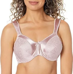 Sujetador minimizador de figura completa con calzado satinado Bali 3562 palo de rosa talla 34DD/DDD, 36C, 38C, 40C - Imagen 1 de 12