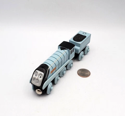 Thomas & Friends Wooden Railway Train Tank Engine - Spencer with Tender GUC 2003 Cover