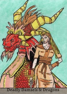 Deadly Damsels & Dragons 5finity 2023 Sketch Card Rusty Gilligan V8 - Picture 1 of 2