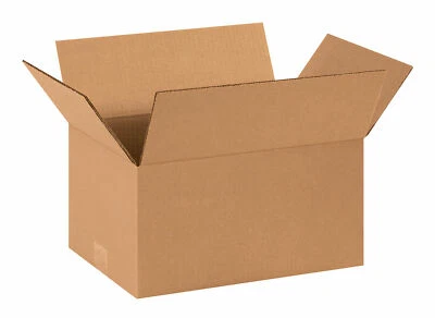 75 - 14 x 10 x 7 Corrugated Shipping Boxes Storage Cartons Moving Packing Box - Image 1 of 3