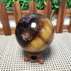 400G Natural Colourful Fluorite Ball Sphere  Crystal Mineral Healing Mt1020