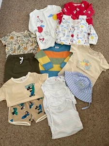 Baby Boy Large Bundle of Clothes Age 6-9months 14items - Picture 1 of 6