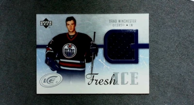 2005-06 Upper Deck Ice Fresh Ice Blue Jersey #FI-BW Brad Winchester Oilers - Image 1 of 2