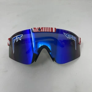 Genuine Pit Viper "Merica" Sunglasses American Flag Frame - Picture 1 of 3