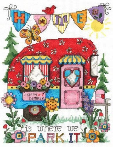 Happy Camper by Imaginating cross stitch pattern - Image 1 of 1