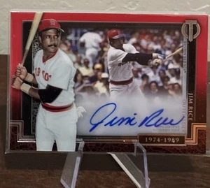 JIM RICE 2017 Topps Tribute Generations of Excellence Shadowbox Auto #1/10 MINT - Picture 1 of 2