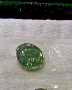 1960 P Jefferson Nickel Proof IN ORIGINAL CELLO - Picture 1 of 1