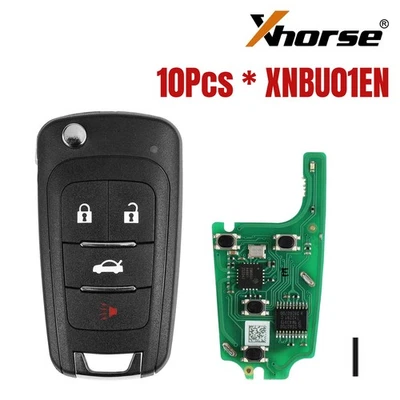 Xhorse XNBU01EN Wireless Remote Key for Buick Flip 4 Buttons for VVDI Key Tool - Image 1 of 4
