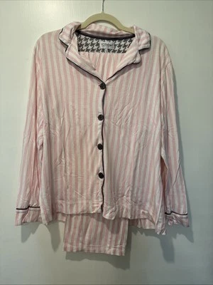 Juego de rayas PJ Salvage rosa y blanco pequeño  Foto 1 de 4