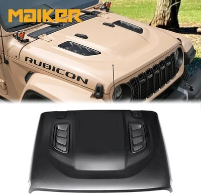 Heat Dissipation Hood 10th Anniversary For 2018-24 Jeep Wrangler JL Gladiator JT - Imagem 1 de 4