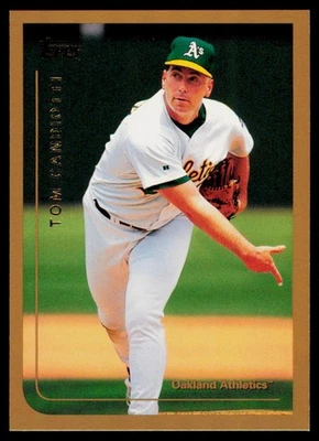 Tarjeta de béisbol 1999 Topps #319 Tom Candiotti Oakland Athletics Foto 1 de 2