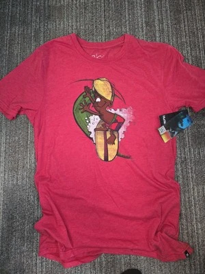 Camiseta Rick Griffin X Hurley Murphy Surfer Para Hombre Mediana Nueva Con Etiquetas  Foto 1 de 4