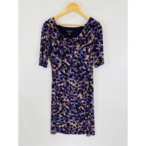 Vestido para mujer Connected Apparel talla 12 púrpura capucha cuello tejido elástico - Imagen 1 de 6