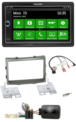 Blaupunkt Bluetooth 2DIN Lenkrad DAB USB TMC Navigation für SSangYong Rodius ab - Bild 1 von 4