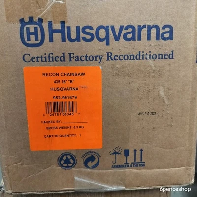 Motosierra de gas Husqvarna 435 resistente 16" reacondicionada OB Foto 1 de 4