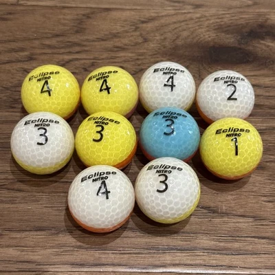 Lote de 10 bolas de golfe Eclipse nitro cores sortidas FRETE GRÁTIS - Imagem 1 de 4