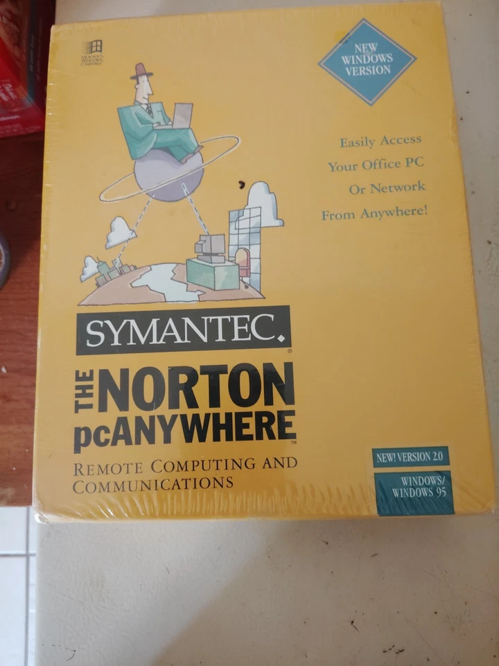Symantec The Norton pcAnywhere Version 2.0 Windows 95 3.5” Complete - EXCELLENT - Image 1 of 4