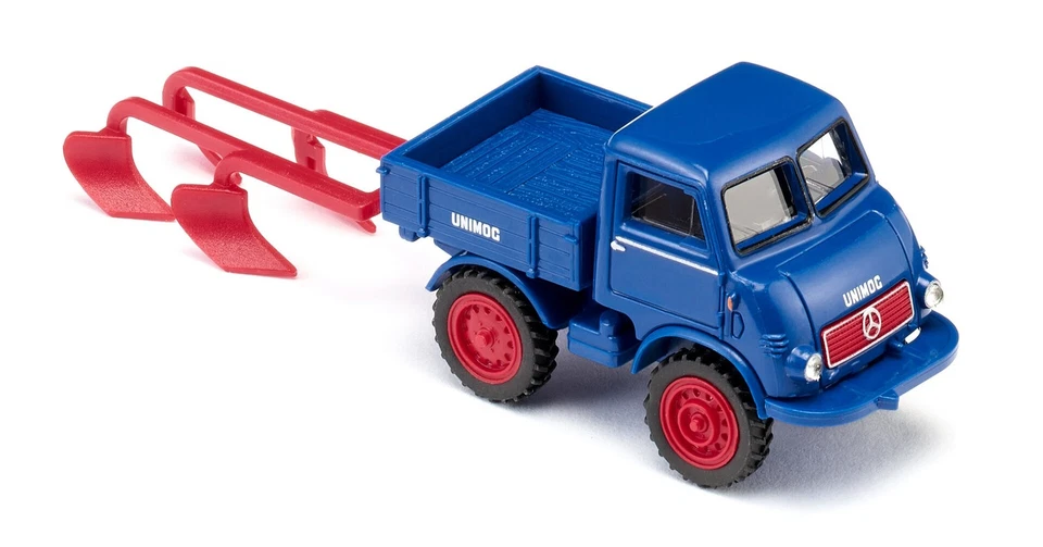 WIKING,UNIMOG U 401 with Plough, 1/87, WIK036852 - Image 1 of 1