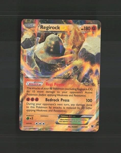 Regirock EX 43/124 Fates Collide Ultra Rare Holo Pokemon Karte MP - Bild 1 von 10