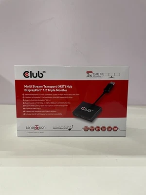 Club3D DisplayPort 1.2 to 3 DisplayPort Multi-Display MST Hub CSV-5300A - Image 1 of 2