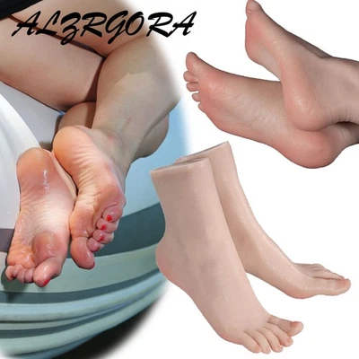 NUEVO Maniquí de pies de vena femenina de silicona platino pies grandes arco alto pie talla 38 Foto 1 de 4