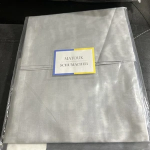 MATOUK SCHUMACHER SERENGETI EURO SHAM SILVER 27x27 Fabric Woven In ITALY (1 Sham - Picture 1 of 6