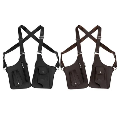 Регулируемый противоугонный подмышек наплечная сумка PU кожаный бумажник кобура сумка - Изображение 1 из 4