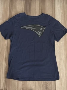 New England Patriots The Nike Tee T-Shirt NFL Football Blue Black Logo Men’s XL - Picture 1 of 5