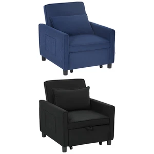 3-in-1 Schlafsessel, Klappbett mit Bettfunktion, Lendenkissen für Wohnzimmer - Bild 1 von 23