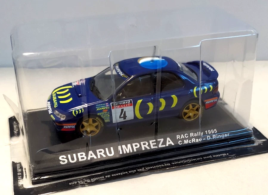 EDICOLA 1:43 AUTO SUBARU IMPREZA RAC RALLY  1995  #4 C. McRAE - D. RINGER - Immagine 1 di 1