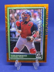 2025 Panini Donruss - Optic Ivan Rodriguez #21 Orange Velocity Prizm - Bild 1 von 2