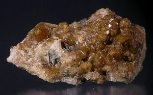 Hermosa muestra mineral de GRANATE ANDRADITA LABORATORIO mina Quebec, CANADÁ - Imagen 1 de 4