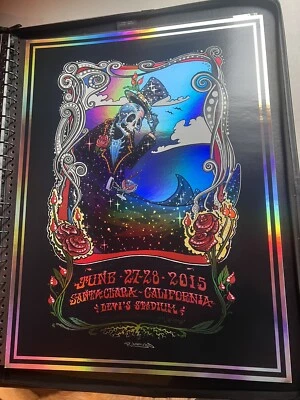 Pôster foil Fare Thee Well Santa Clara 27/06-28/2015 R Marx - Imagem 1 de 4