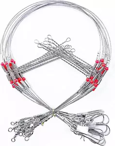 YOTO Leader Attrezzi da Pesca,Hi-Low Rig,Doppio Braccio Acqua Salata Acciaio Inox - Foto 1 di 12