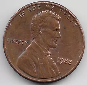1988 Lincoln Memorial Penny Errore DDO Doppio Die Dritto FS-101 - Foto 1 di 2