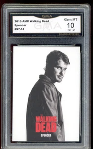 2016 Spencer The Walking Dead Season 7 Card Gem Mint 10 #S7-14 - Photo 1 sur 1