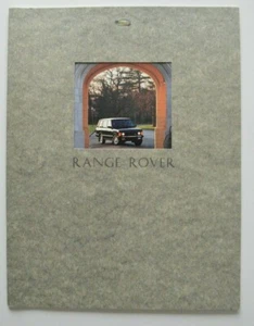 RANGE ROVER 1995 dealer brochure catalog - English - North America - Photo 1 sur 3