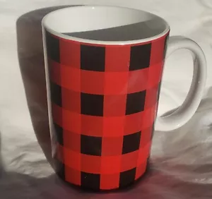 Wondershop Target Red Black Plaid 20oz Coffee Mug - Picture 1 of 5