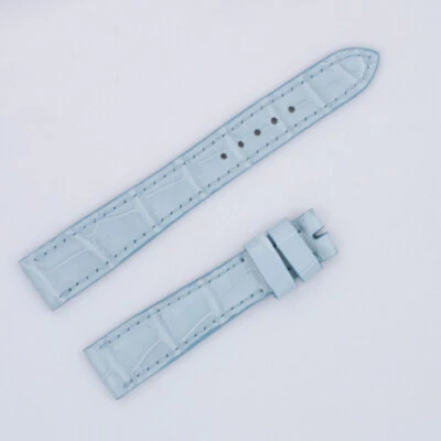 Correa de cocodrilo Roger Dubuis Mucho más azul claro estilo reg M22 14x12. Foto 1 de 4