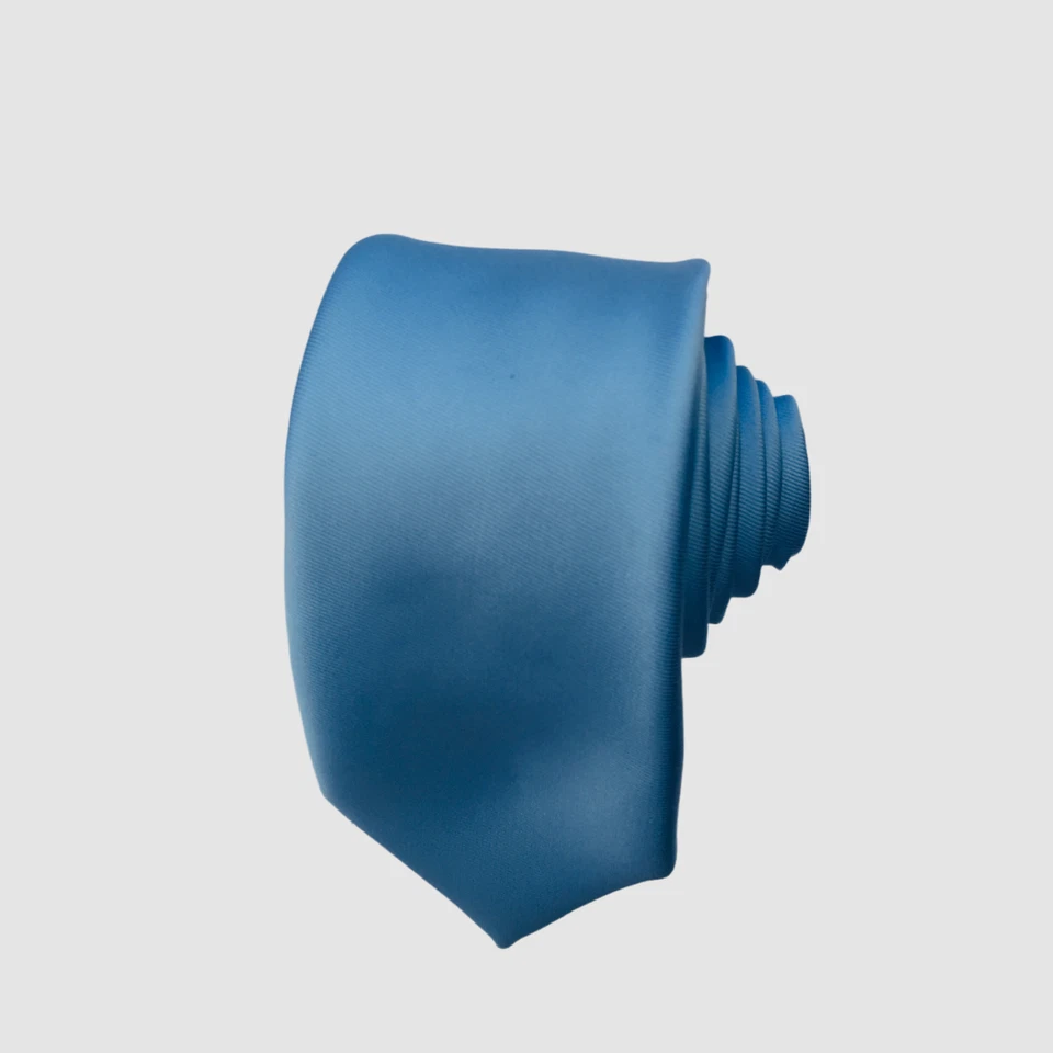 $30 Tommy Hilfiger мужской синий твердый микрофибры короткий узкий галстук 54 X 2,5 - Изображение 1 из 1