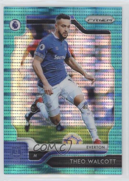 2019-20 Panini Prizm Premier League Teal Breakaway Prizm /35 Theo Walcott #46