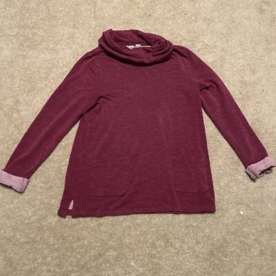 Chicos Size 1 Cowl Neck Sweatshirt - Image 1 of 4