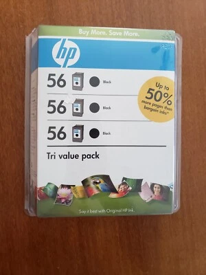 Dos cartuchos de tinta hp 56 X2 negro Deskjet Photosmart impresora Officejet Foto 1 de 4